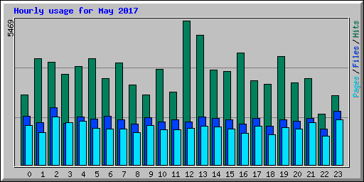 Hourly usage for May 2017